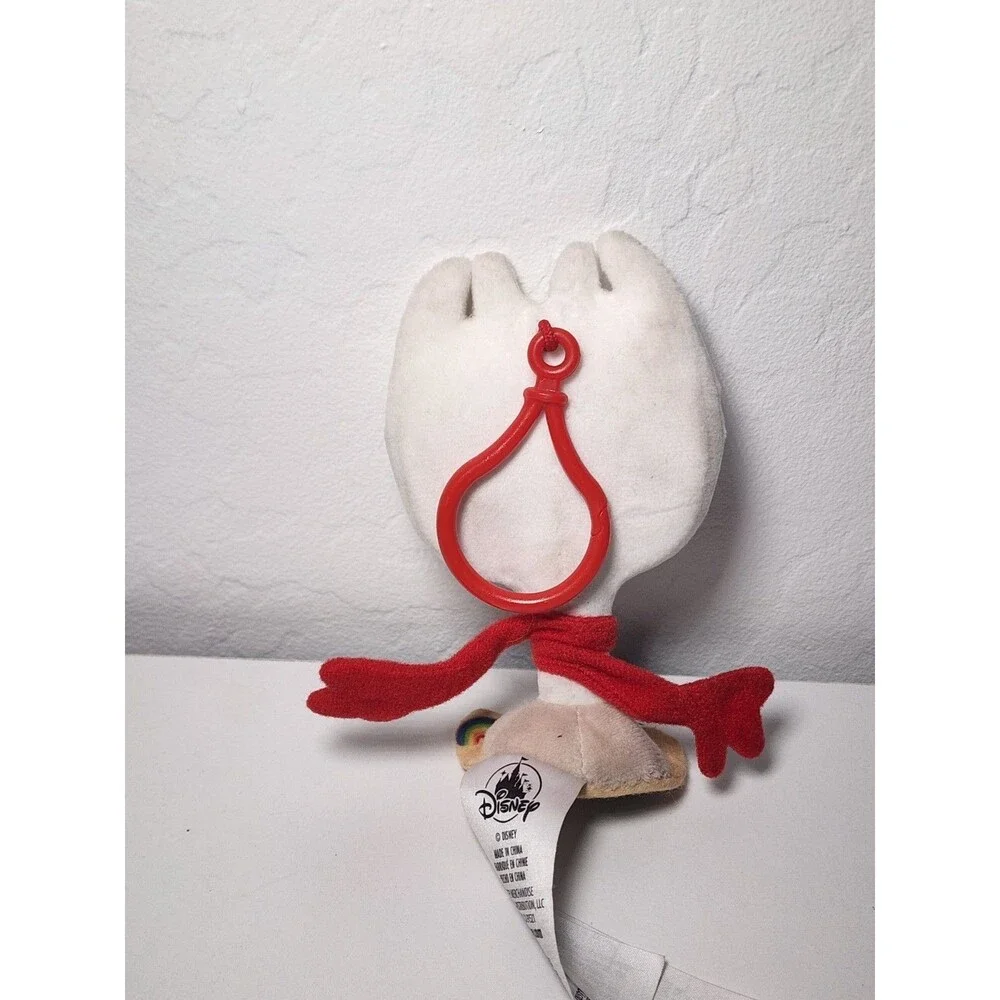 Disney Parks Toy Story Forky Big Head Plush Bag Clip Keychain 6” Pixar